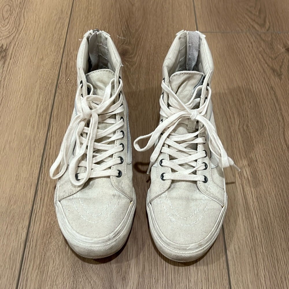 Vans high top lace up shoes